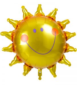 大きな太陽と音符【お祝いやパーティーのバルーン電報・装飾】