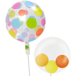 ほんわかドットとぷちスマイル&ハート【お祝いやパーティーのバルーン電報・装飾】