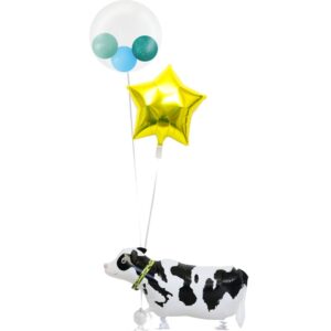 うしとぷちスマイル、ゴールドスター【お祝いやパーティーのバルーン電報・装飾】