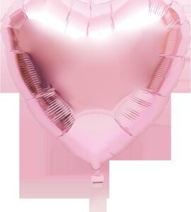 ハローベイビー（ピンク）とピンクハート【出産祝いのバルーン電報 女の子】