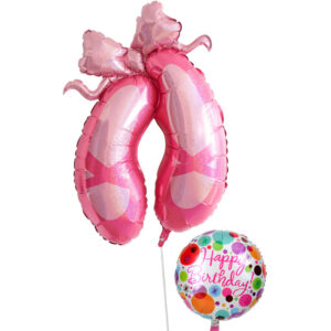バレエトゥーシューズとドットバースデー【誕生日のバルーン電報】