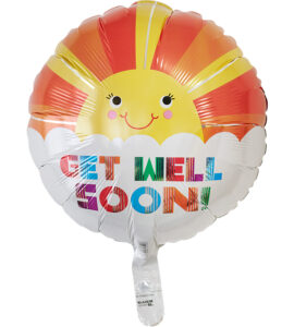 イエローフラワーと夢見るアルパカ【お見舞いのバルーン電報】