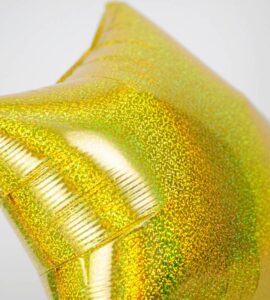 大きな音符とゴールドスター【ピアノやバレエの発表会のバルーン電報】