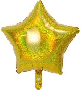 大きな音符と2連スターバルーン【ピアノやバレエの発表会のバルーン電報】