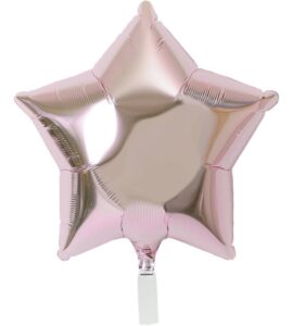 大きなブラックの8分音符とピンクスター、大人ドット【ピアノやバレエの発表会のバルーン電報】