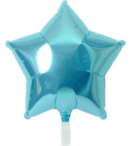 大きなピンクの8分音符とグリーンスター、ライトブルースター【ピアノやバレエの発表会のバルーン電報】