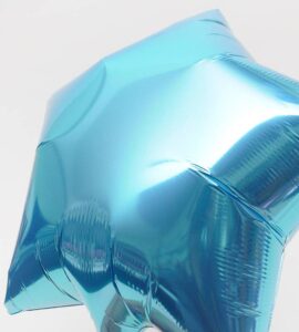 大きなピンクの8分音符とグリーンスター、ライトブルースター【ピアノやバレエの発表会のバルーン電報】